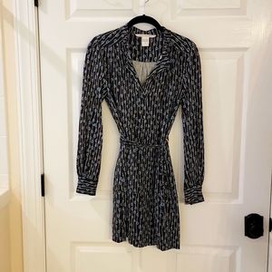 Diane Von Furstenberg DVF silk shirt dress